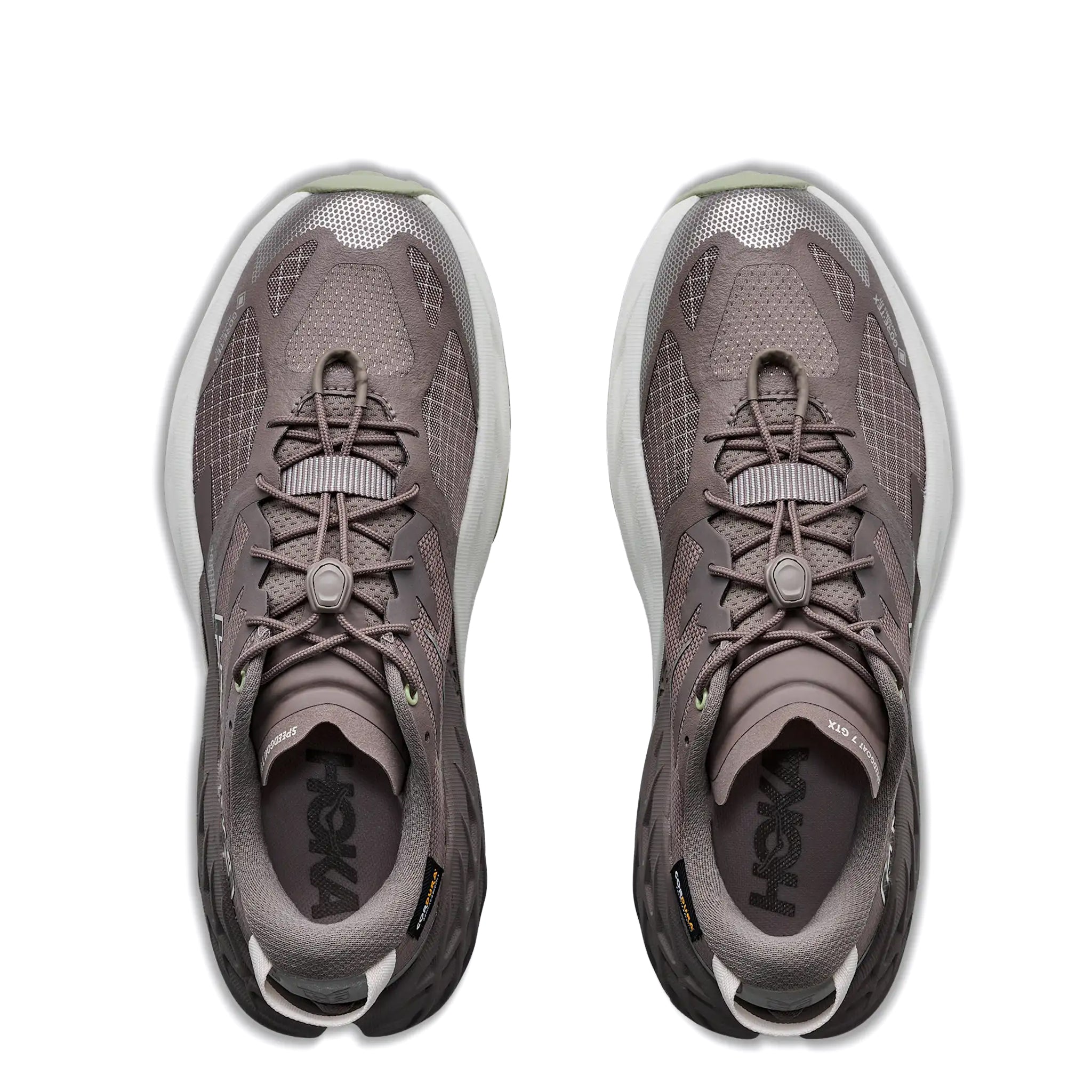 Hoka Womens Speedgoat 7 GTX Trainer Pebble Grey / Alabaster