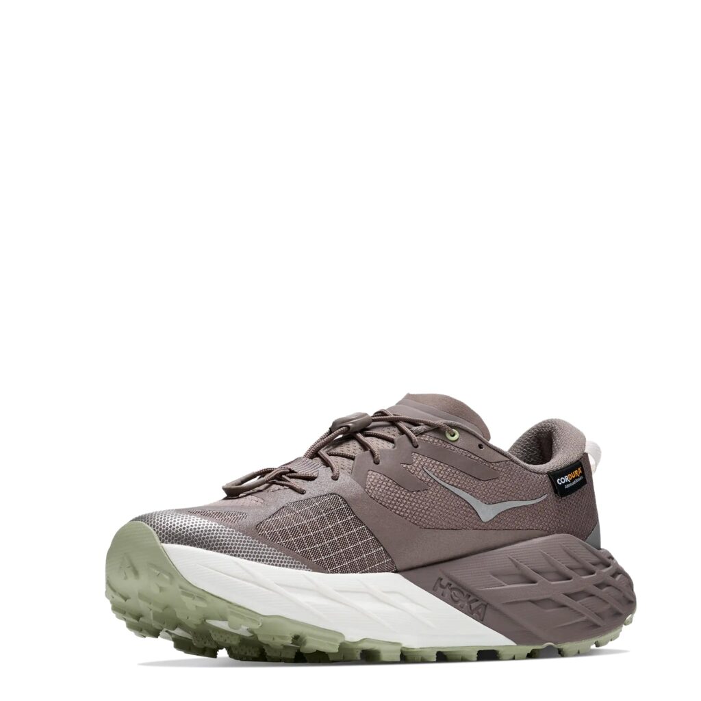 Hoka Womens Speedgoat 7 GTX Trainer Pebble Grey / Alabaster