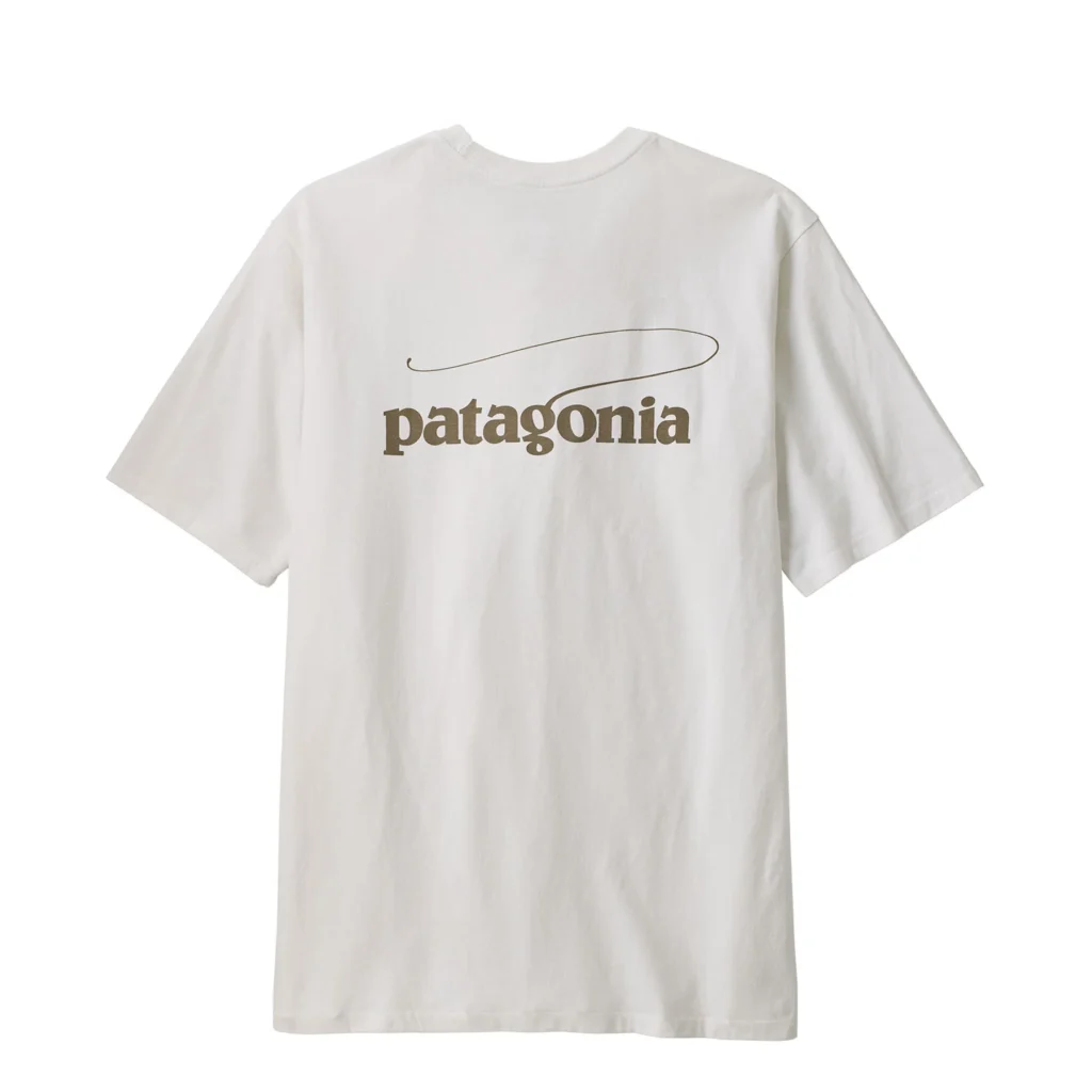 Patagonia Casting Logo Responsibili-Tee Fiber White