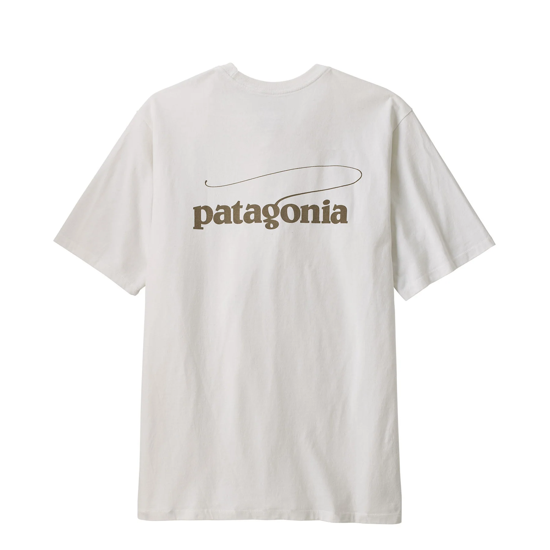 Patagonia Casting Logo Responsibili-Tee Fiber White