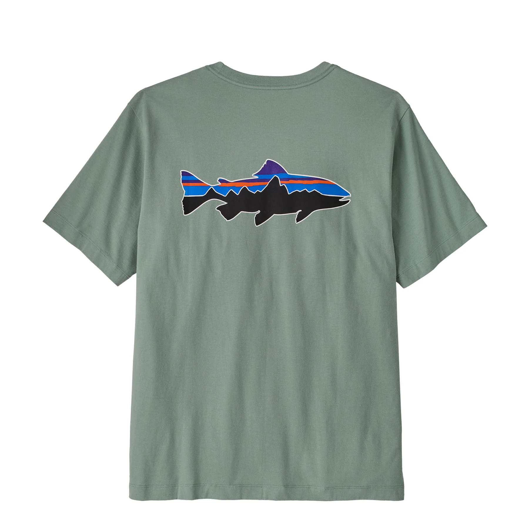Patagonia Fitz Roy Trout T-Shirt Cover Green