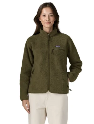 Patagonia Womens Retro Pile Fleece Jacket Basin Green
