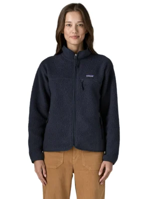 Patagonia Womens Retro Pile Fleece Jacket Sunken Blue