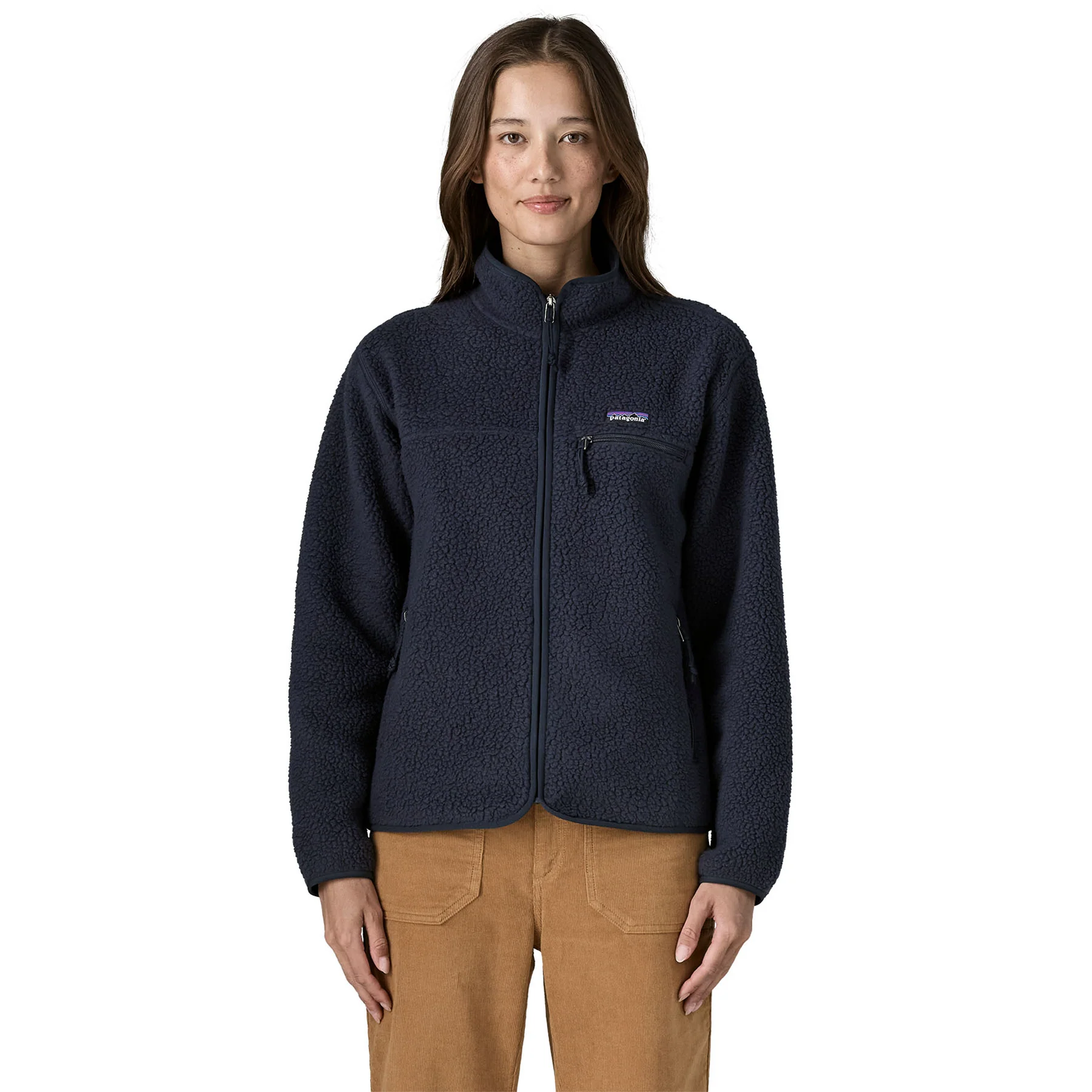 Patagonia Womens Retro Pile Fleece Jacket Sunken Blue