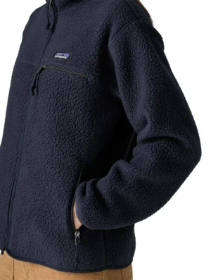 Patagonia Womens Retro Pile Fleece Jacket Sunken Blue