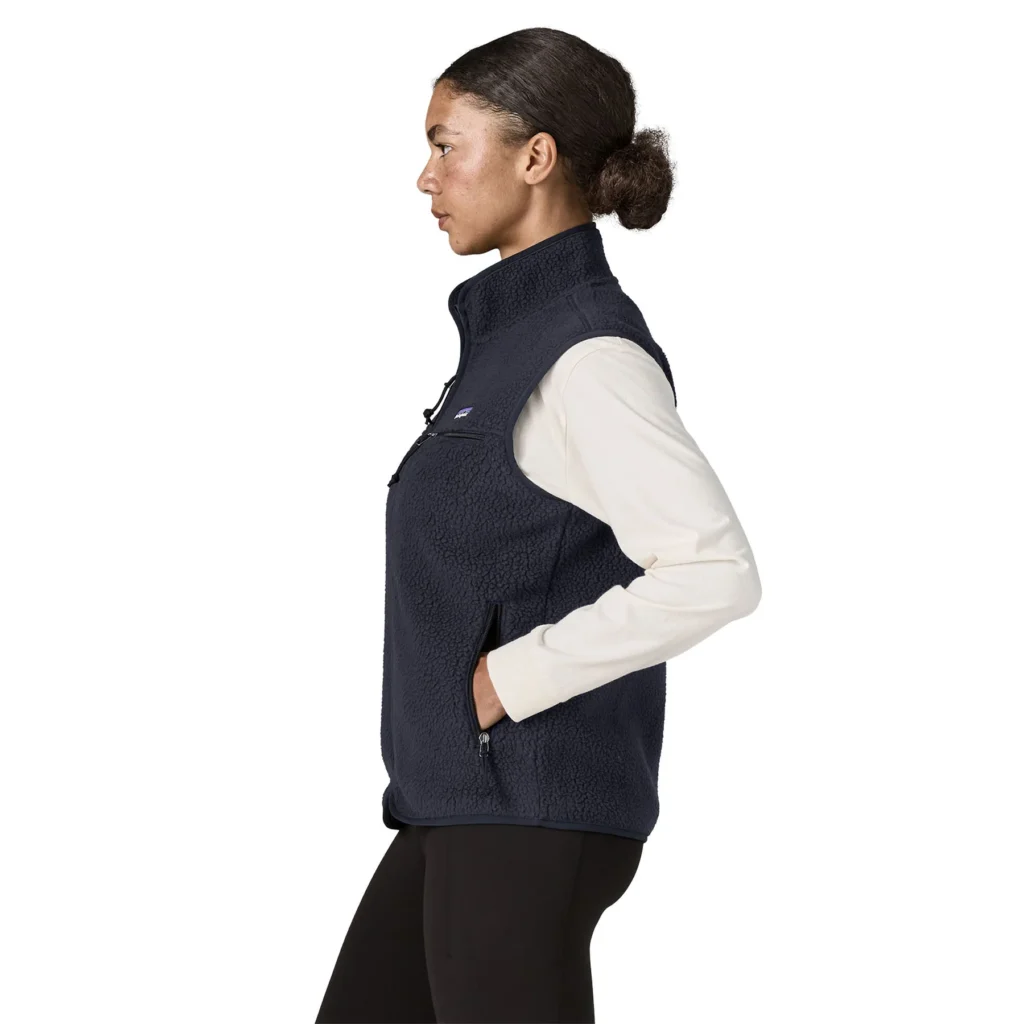 Patagonia Womens Retro Pile Fleece Vest Sunken Blue