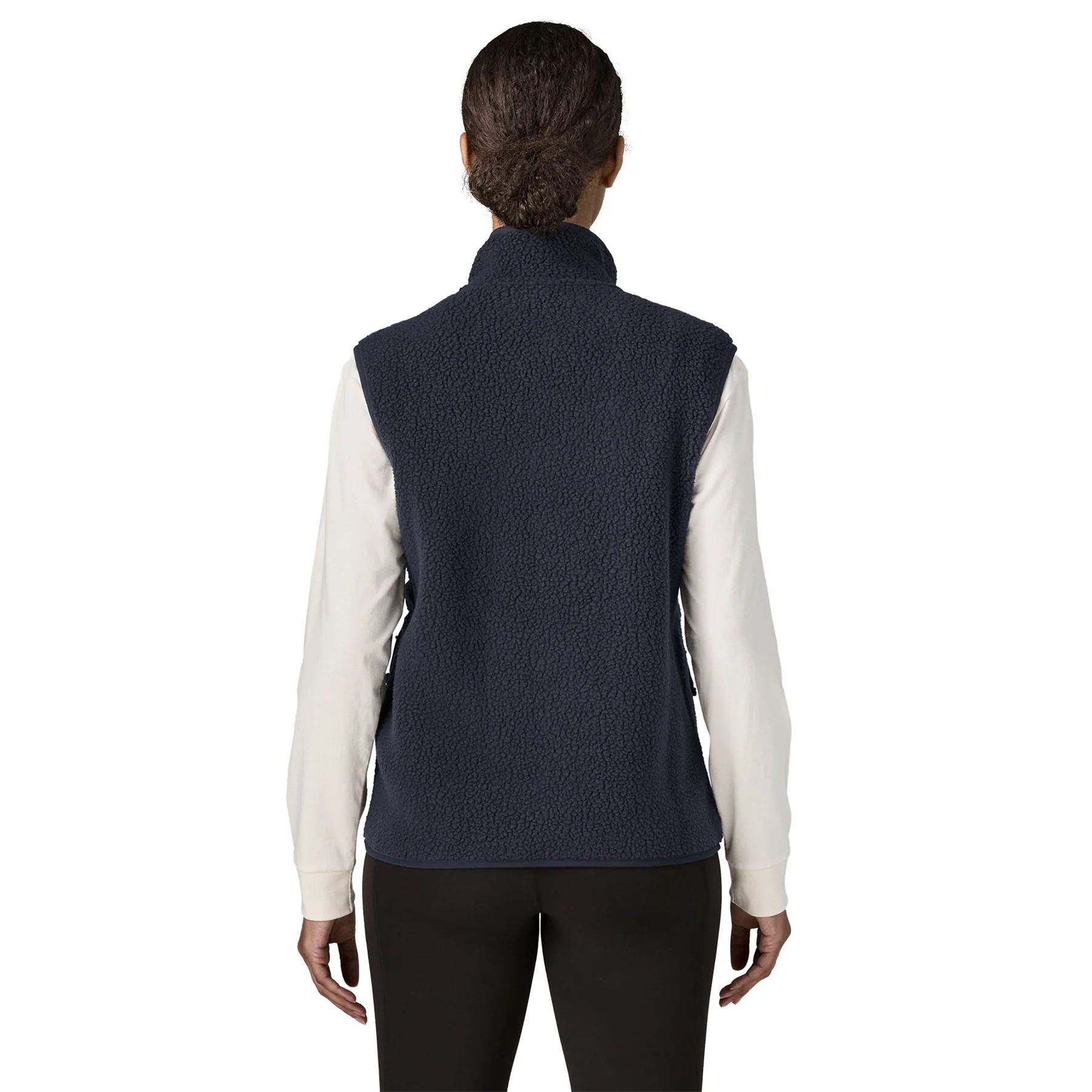 Patagonia Womens Retro Pile Fleece Vest Sunken Blue