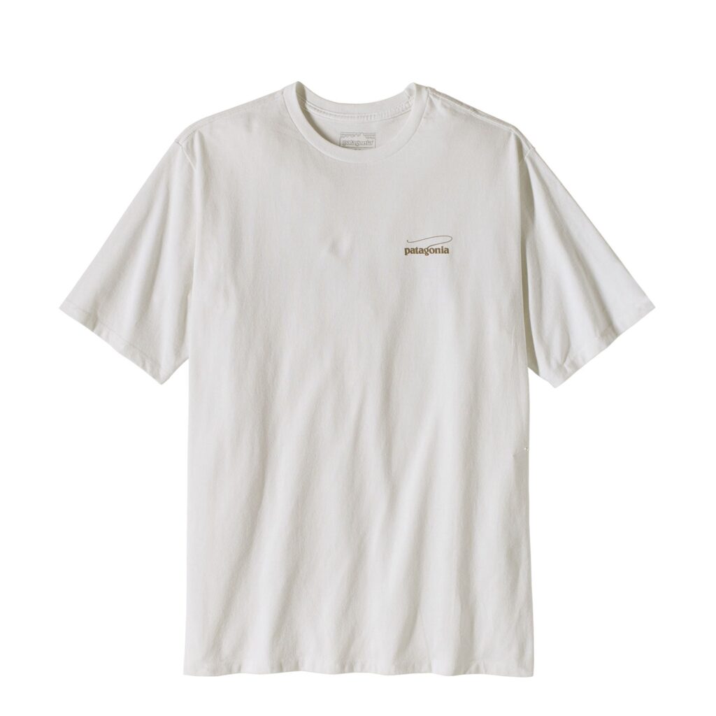 Patagonia Casting Logo Responsibili-Tee Fiber White