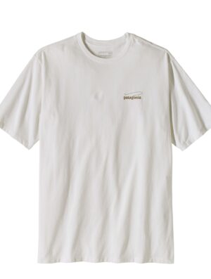 Patagonia Casting Logo Responsibili-Tee Fiber White