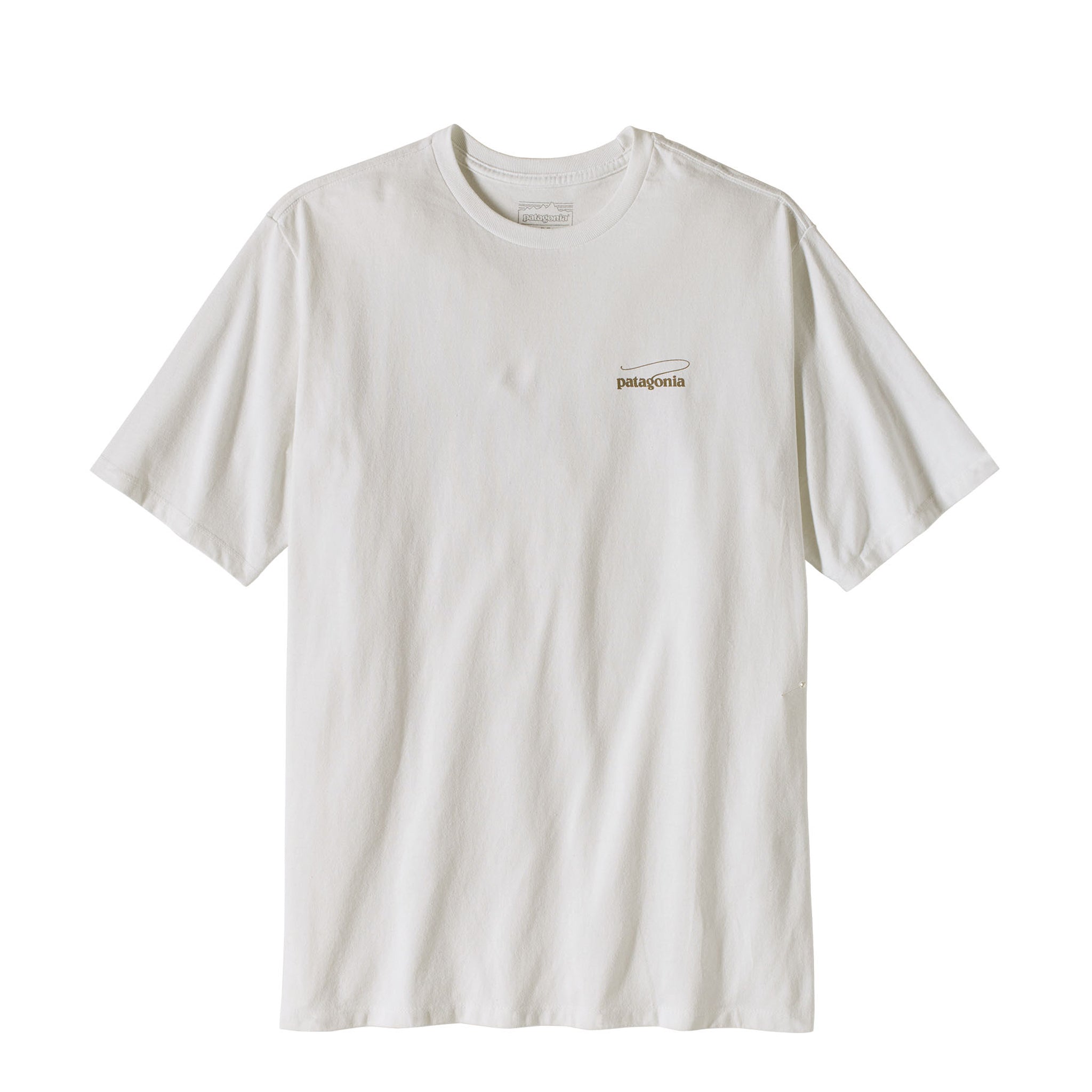 Patagonia Casting Logo Responsibili-Tee Fiber White