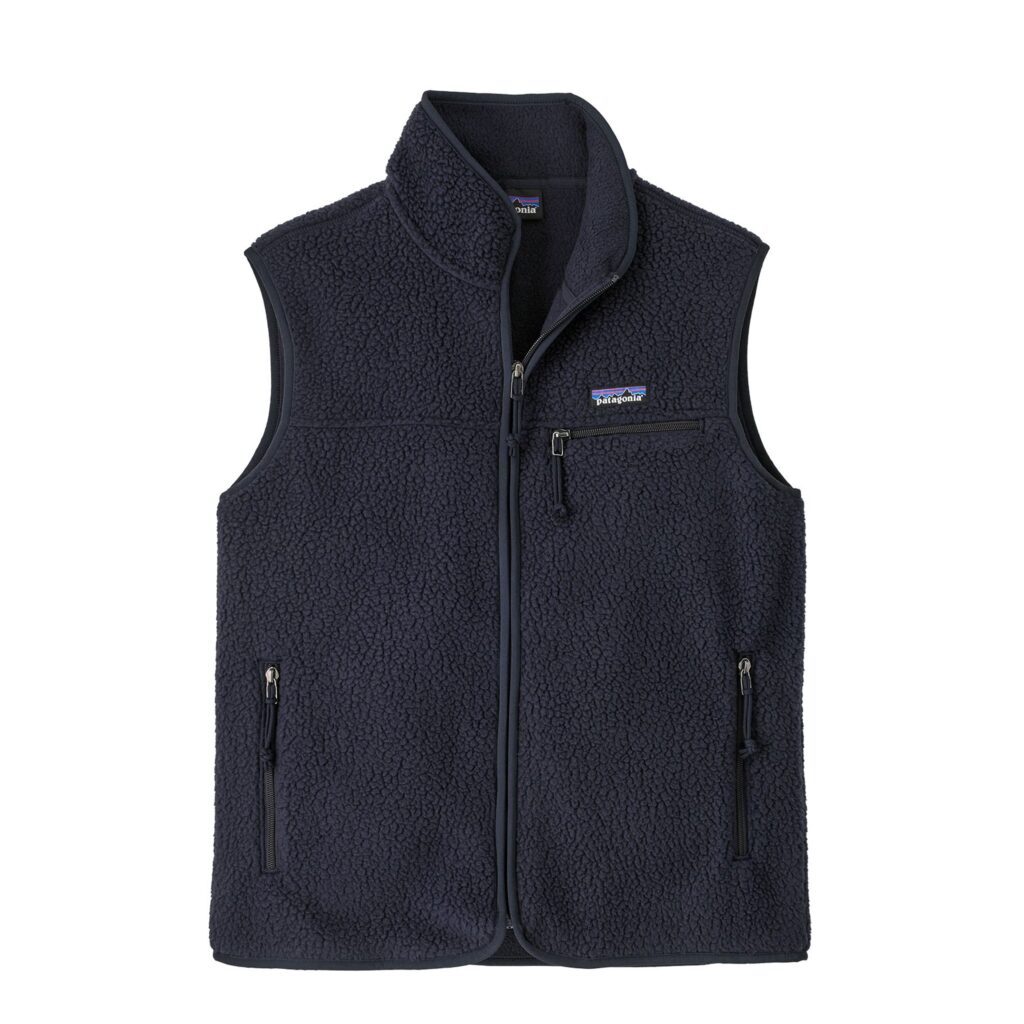 Patagonia Womens Retro Pile Fleece Vest Sunken Blue