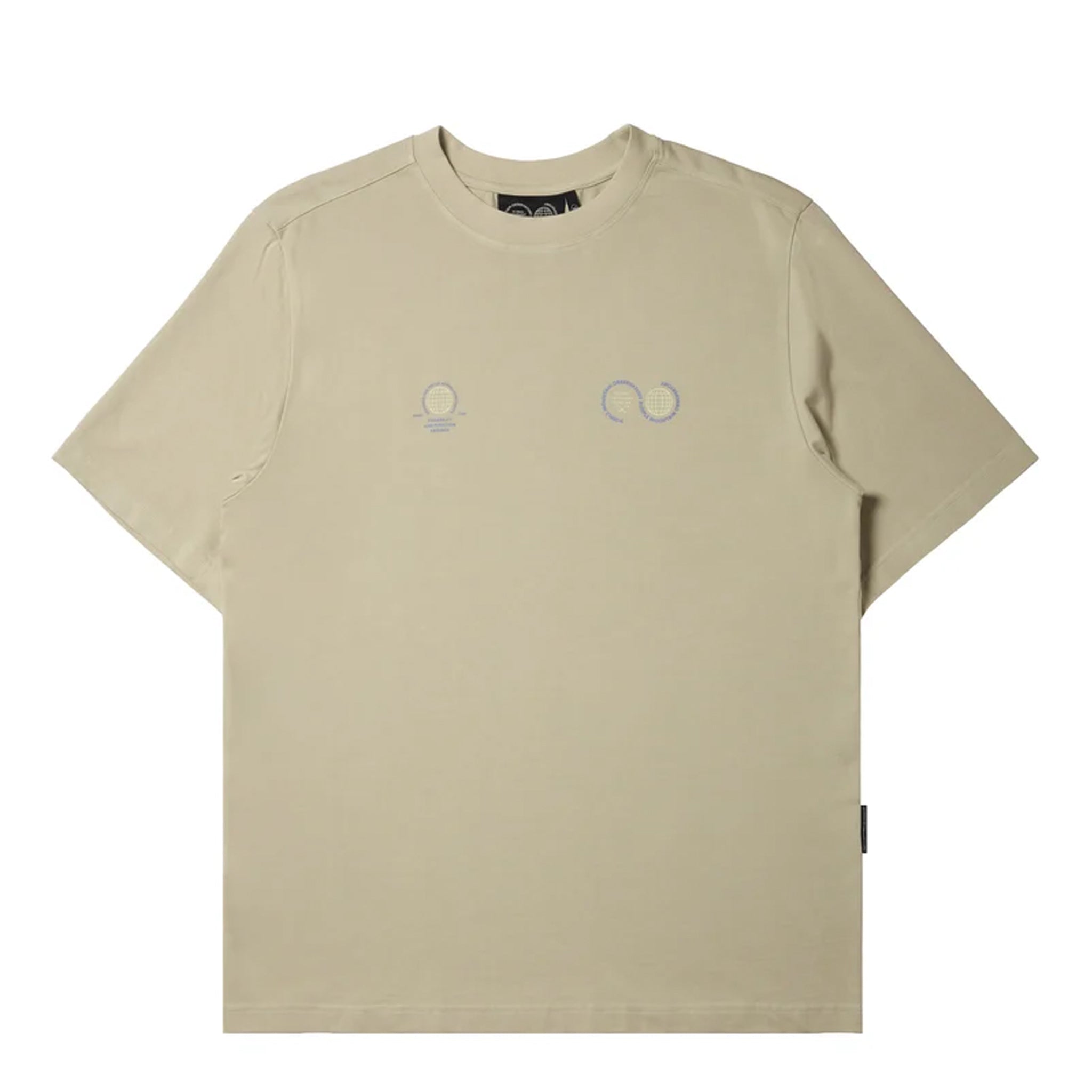 Purple Mountain Observatory Globe S/S Tee Sage / Purple Logo