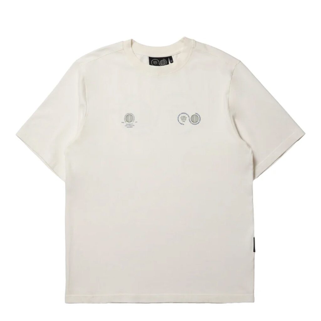Purple Mountain Observatory Globe S/S Tee White / Green / Blue Logo
