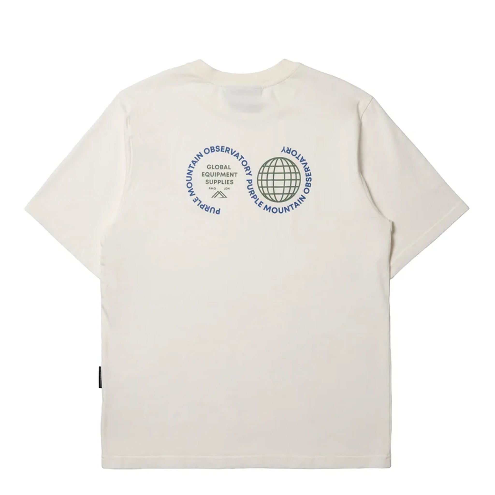 Purple Mountain Observatory Globe S/S Tee White / Green / Blue Logo