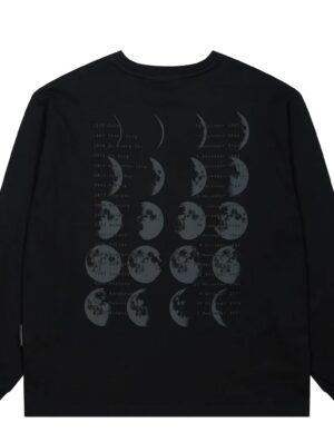Purple Mountain Observatory Moons L/S Tee Black