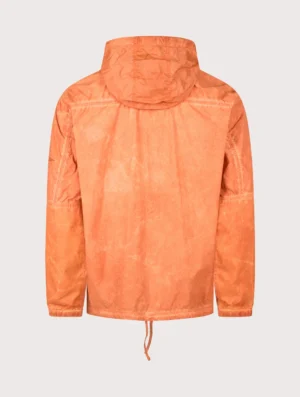 STONE ISLAND Uneven Pigment Dyed Nylon Smerigliato + Nylon Canvas Overshirt Burnt Orange