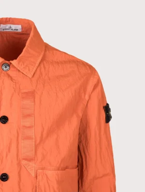 STONE ISLAND Warp Rib Nylon-TC Jacket V003B Burnt Orange