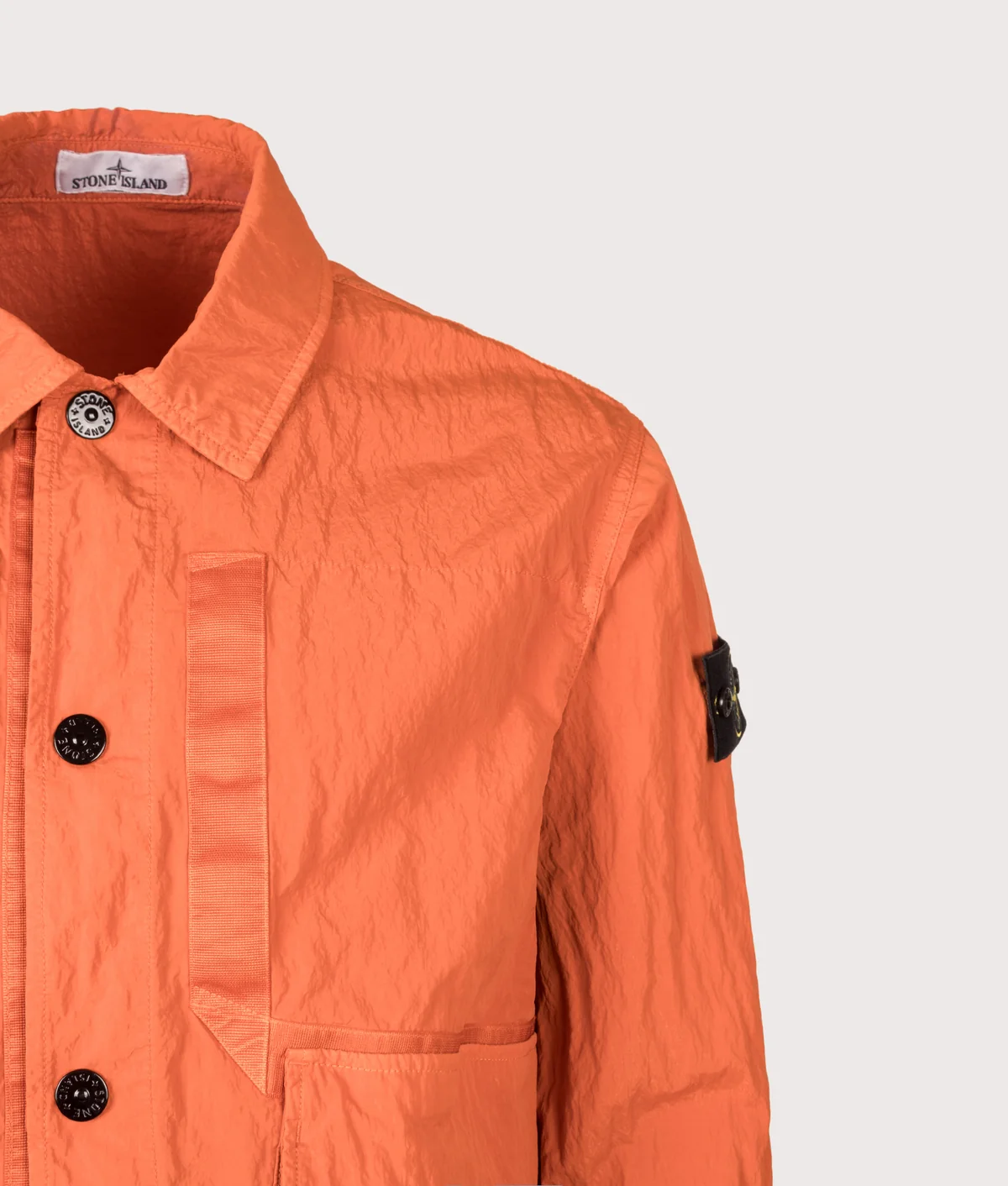 STONE ISLAND Warp Rib Nylon-TC Jacket V003B Burnt Orange