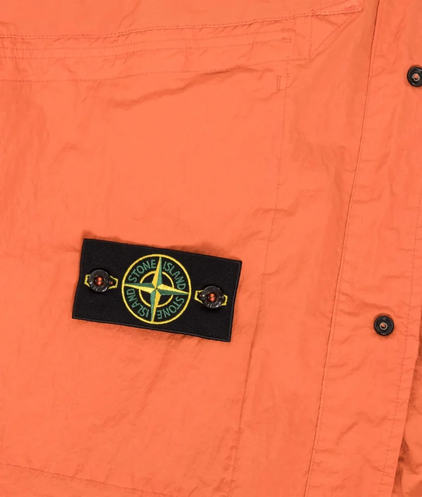 STONE ISLAND Warp Rib Nylon-TC Jacket V003B Burnt Orange
