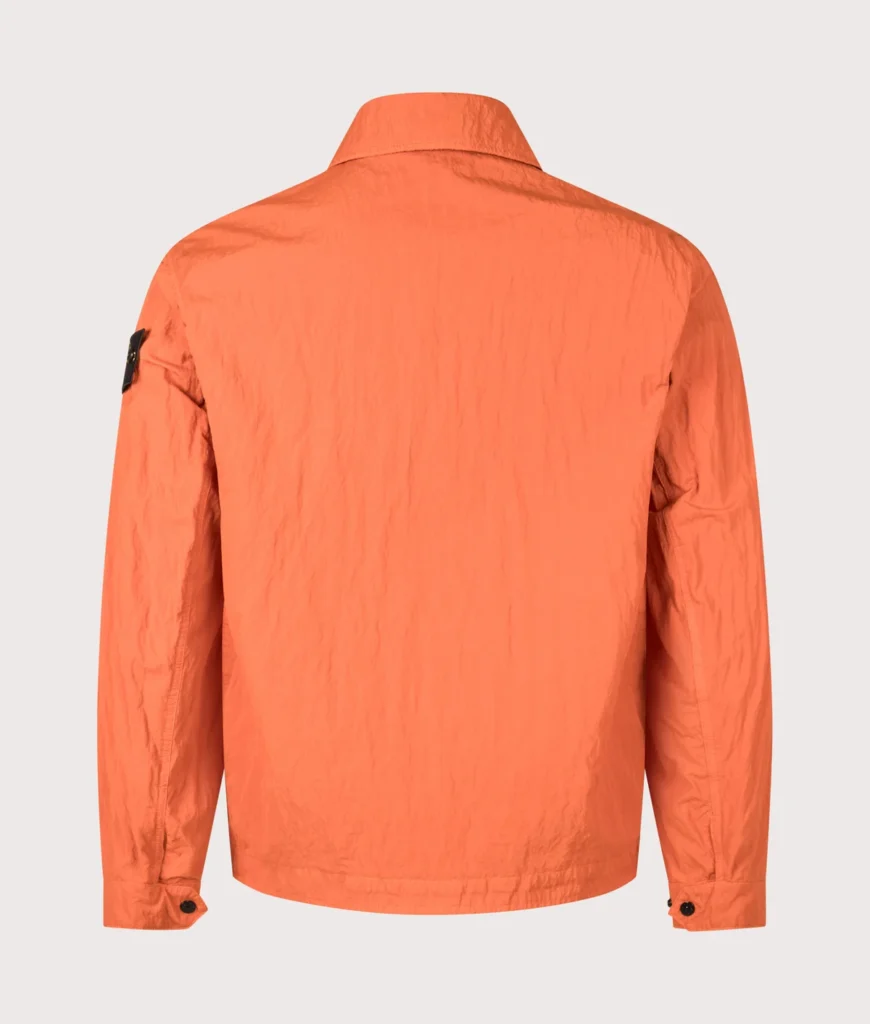 STONE ISLAND Warp Rib Nylon-TC Jacket V003B Burnt Orange