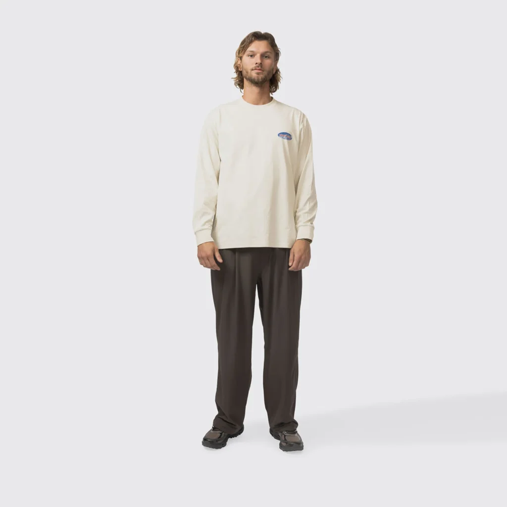 Snow Peak Campscape L/S T-Shirt Ivory
