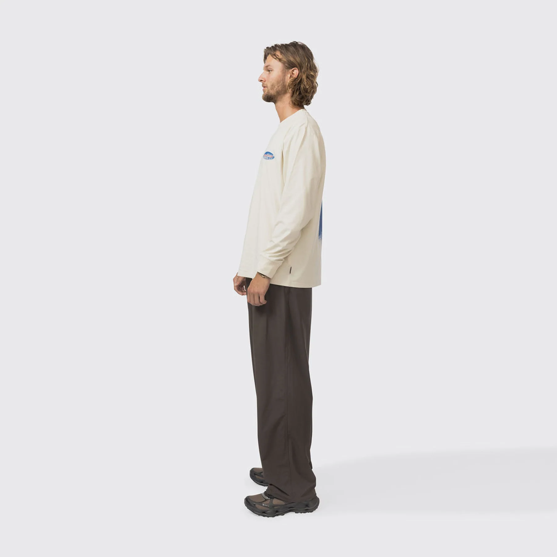 Snow Peak Campscape L/S T-Shirt Ivory