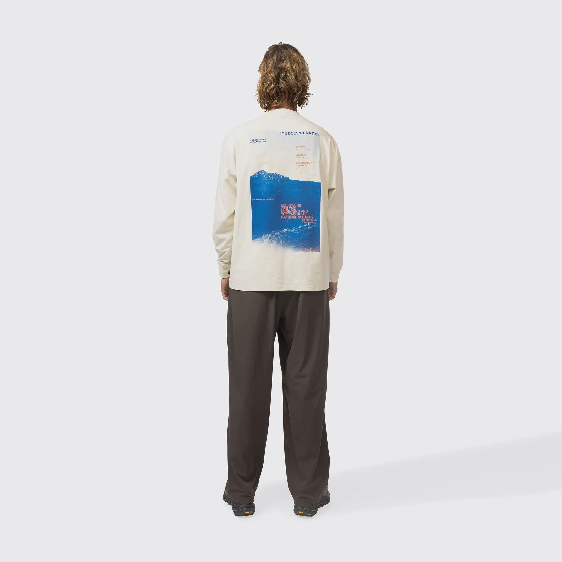 Snow Peak Campscape L/S T-Shirt Ivory