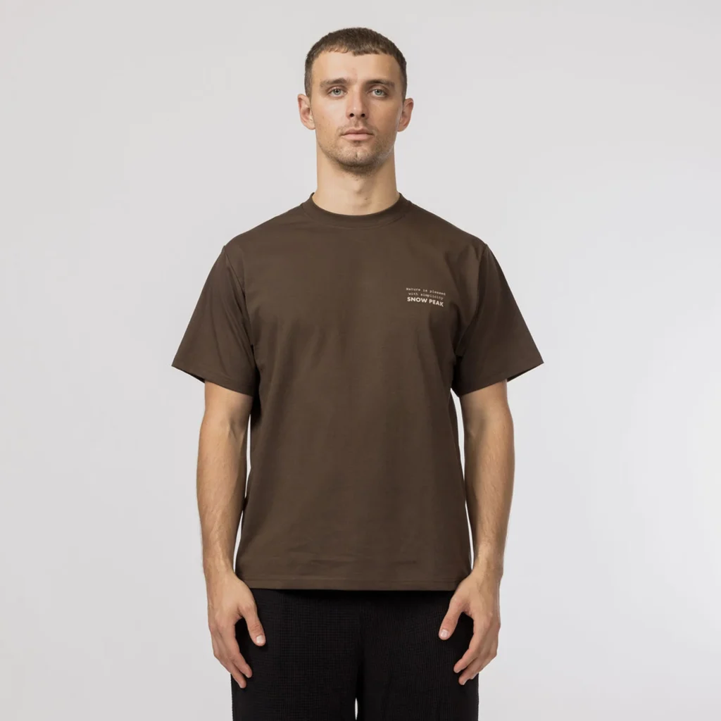 Snow Peak Elemental Balance T-Shirt Brown