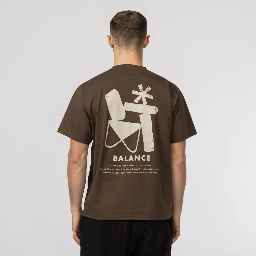Snow Peak Elemental Balance T-Shirt Brown
