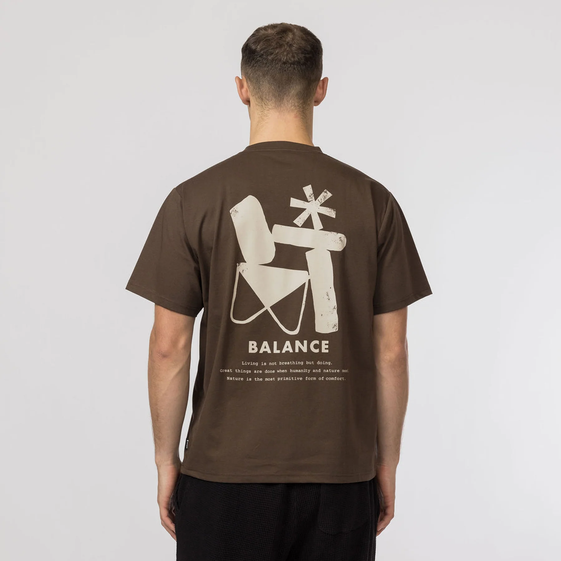 Snow Peak Elemental Balance T-Shirt Brown