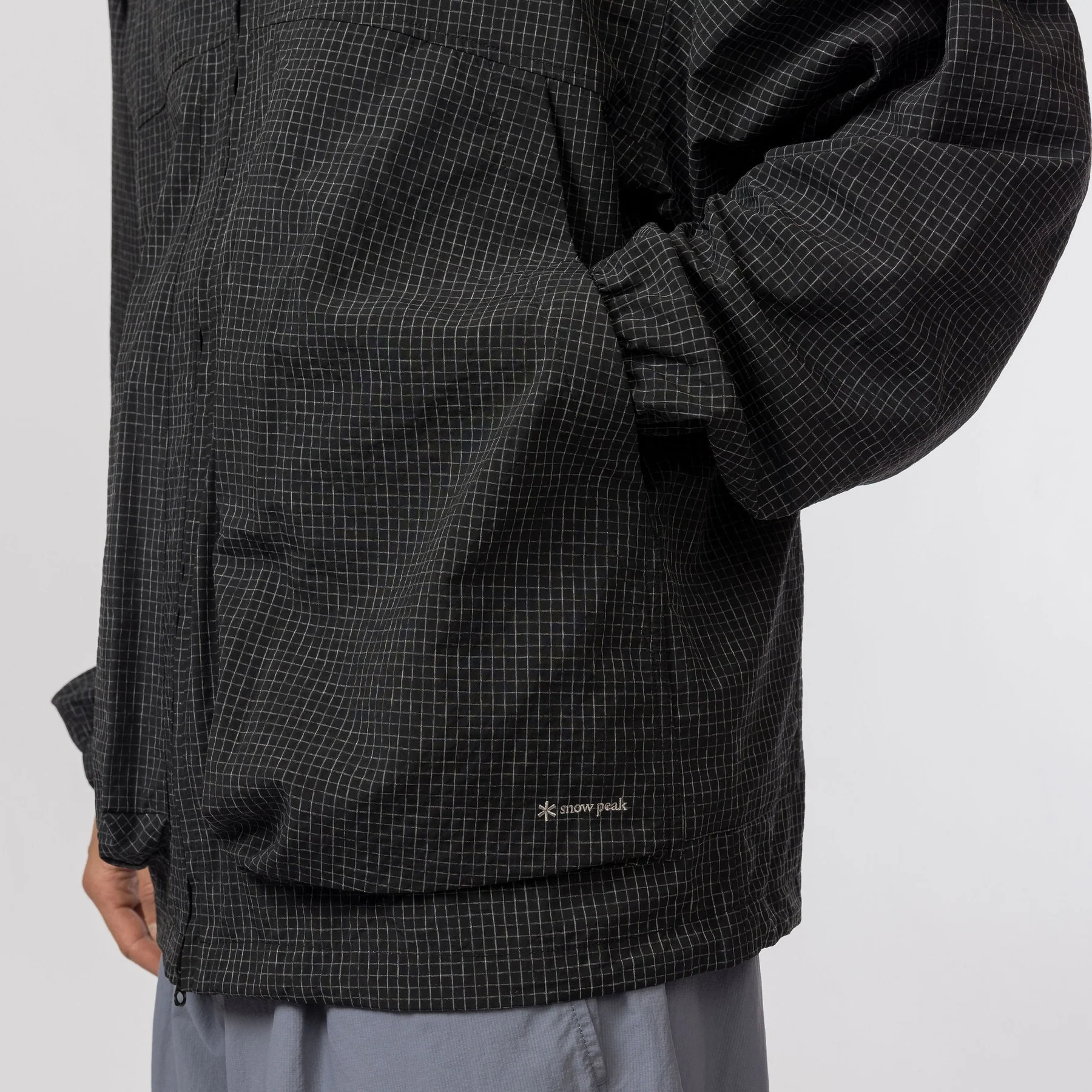 Snow Peak Kasuri Ripstop Jacket Black
