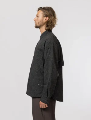 Snow Peak Kasuri Ripstop Shirt Black