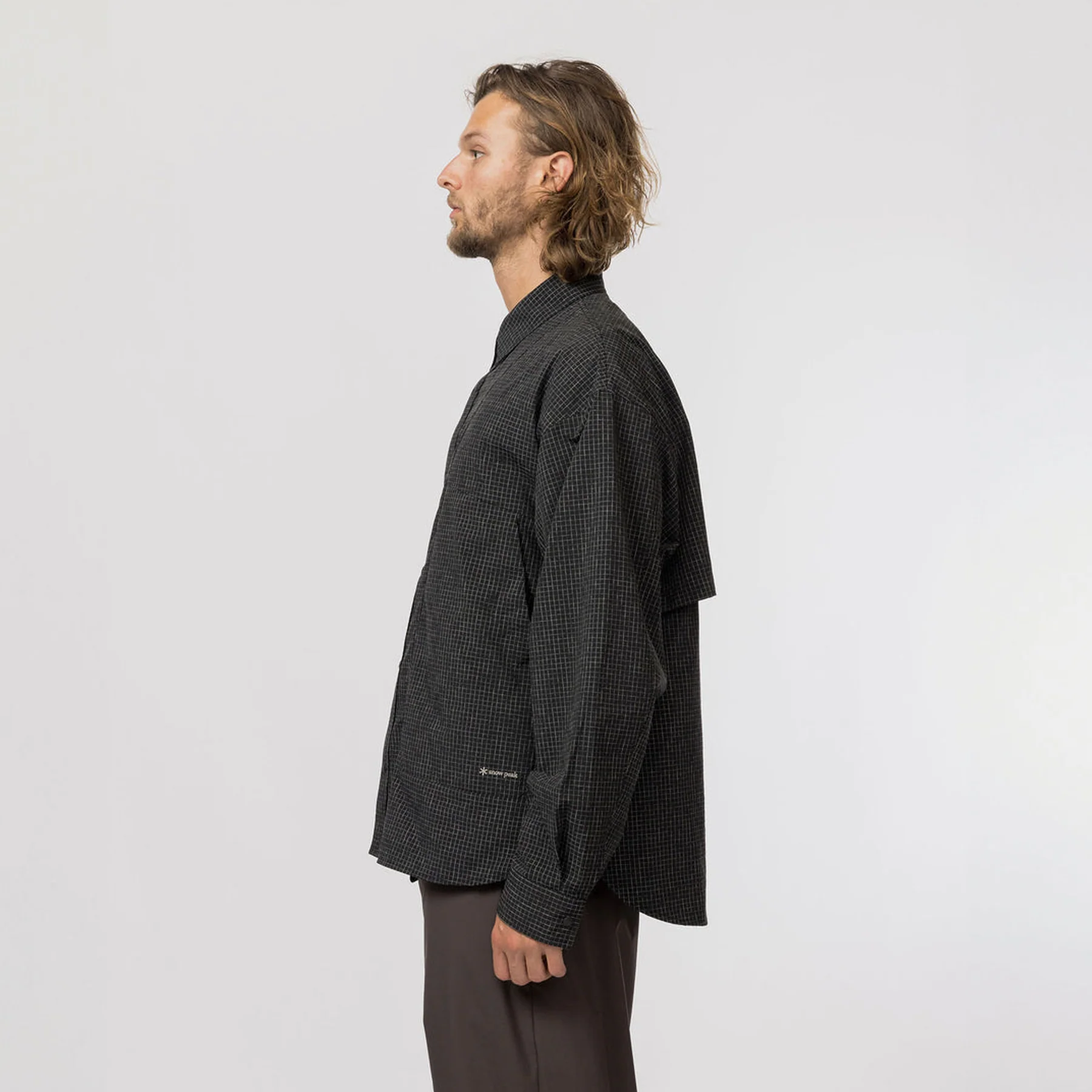 Snow Peak Kasuri Ripstop Shirt Black