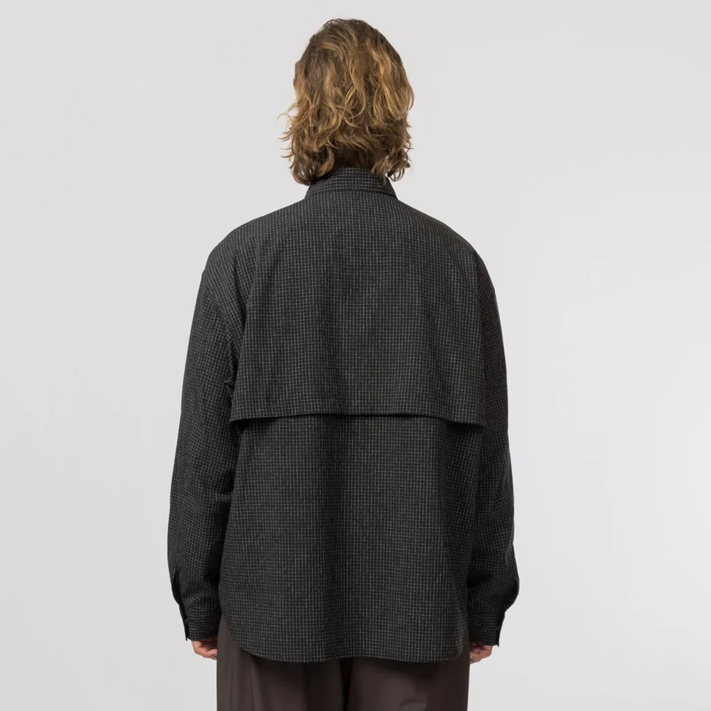 Snow Peak Kasuri Ripstop Shirt Black