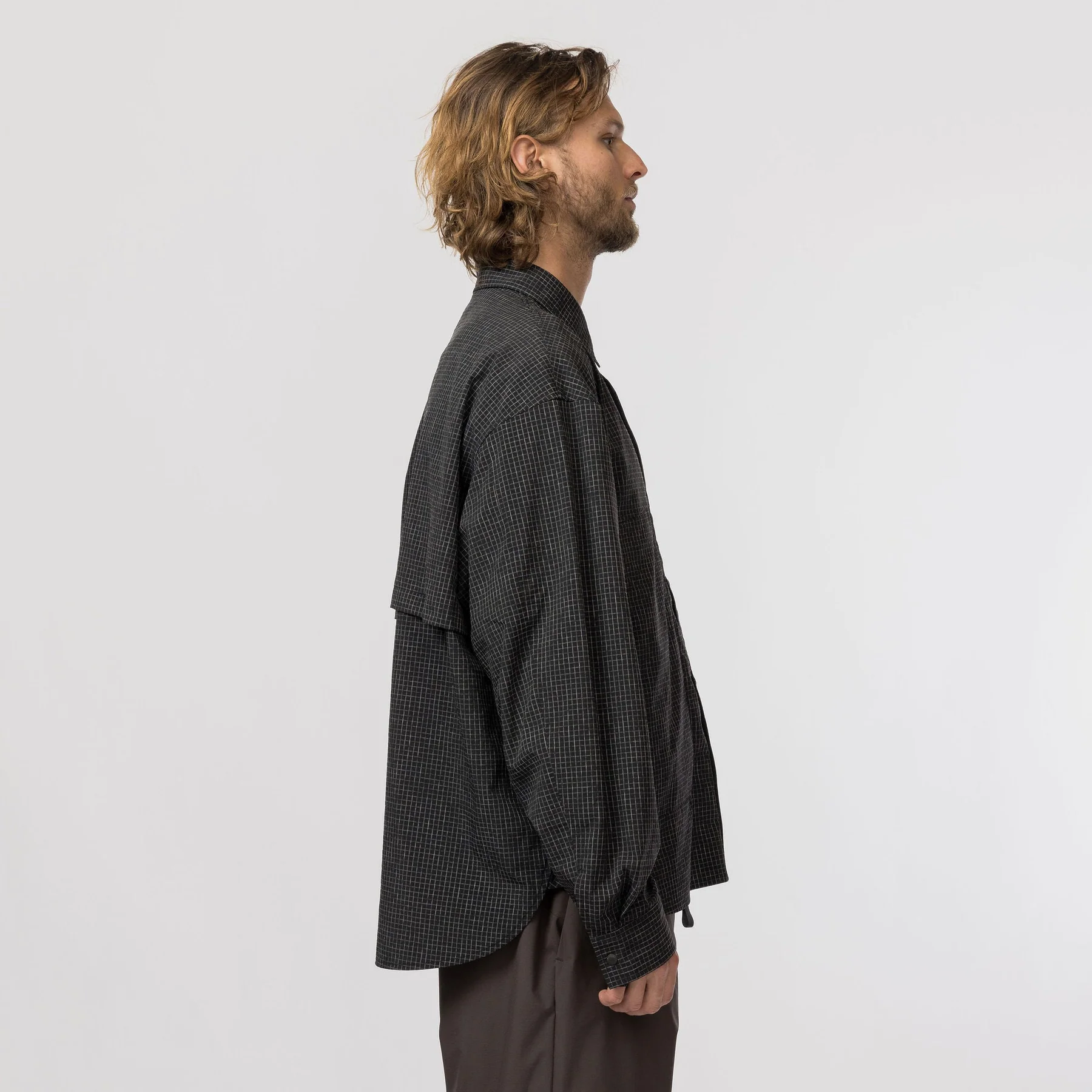 Snow Peak Kasuri Ripstop Shirt Black