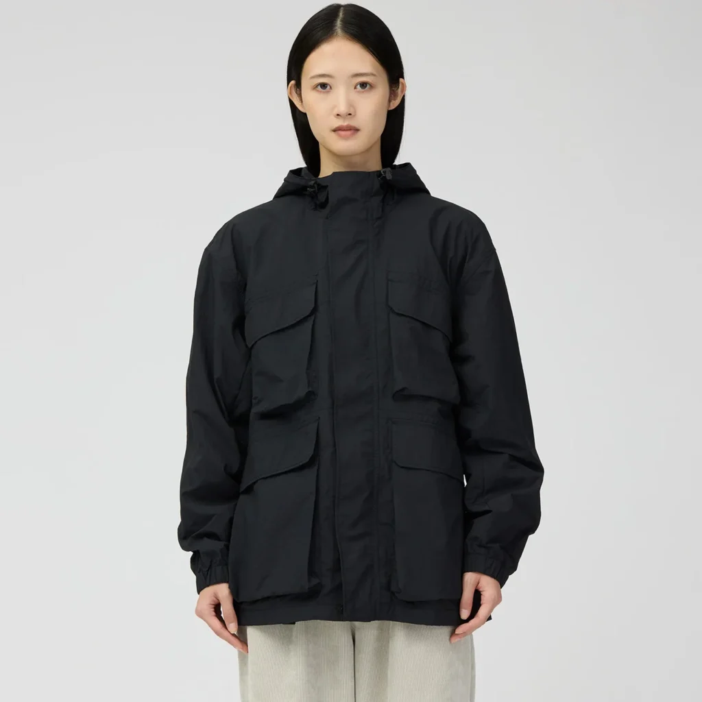 Snow Peak Nylon Double Rip Jacket Black