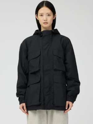 Snow Peak Nylon Double Rip Jacket Black