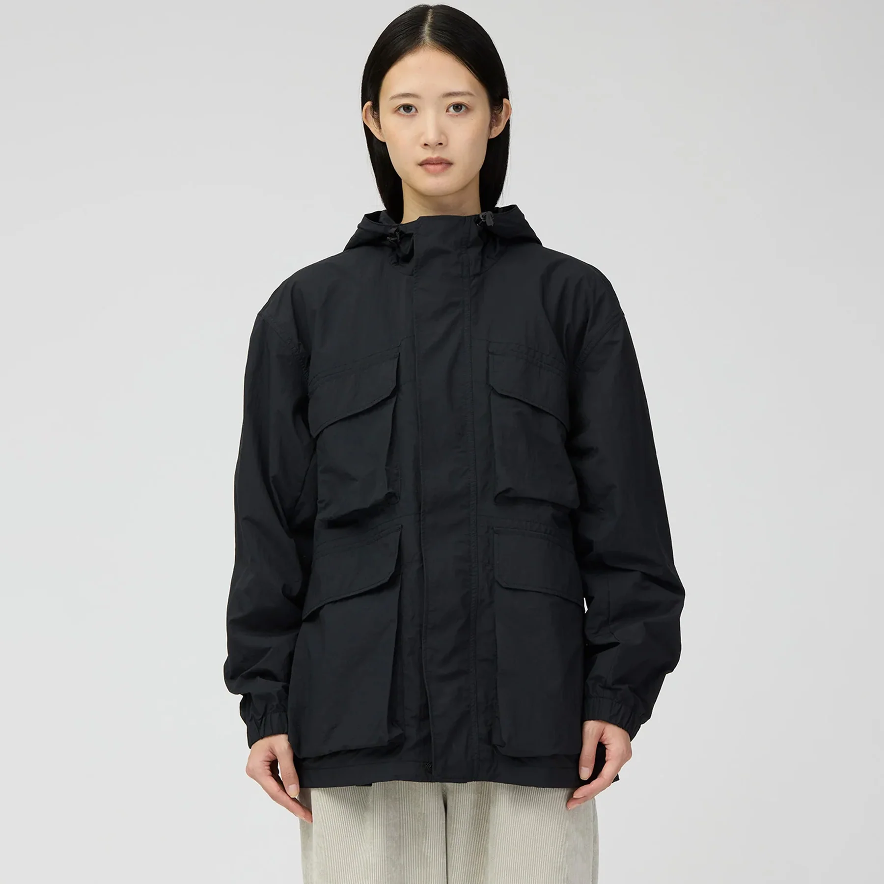 Snow Peak Nylon Double Rip Jacket Black