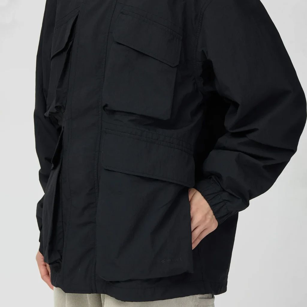 Snow Peak Nylon Double Rip Jacket Black