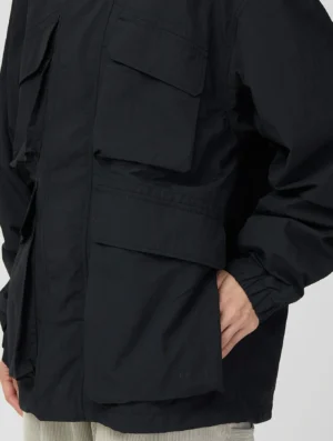 Snow Peak Nylon Double Rip Jacket Black