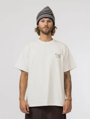 Snow Peak Pegs & Hammer T-Shirt Off White