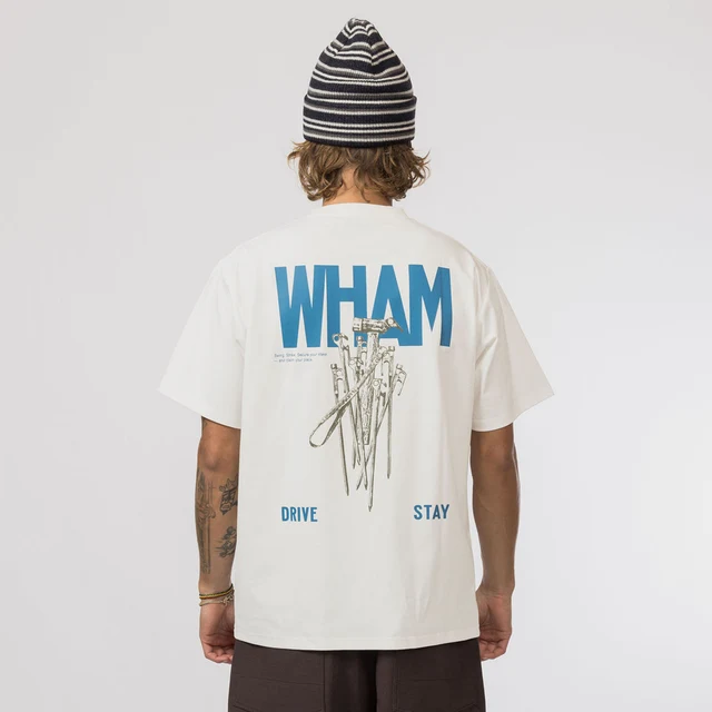 Snow Peak Pegs & Hammer T-Shirt Off White