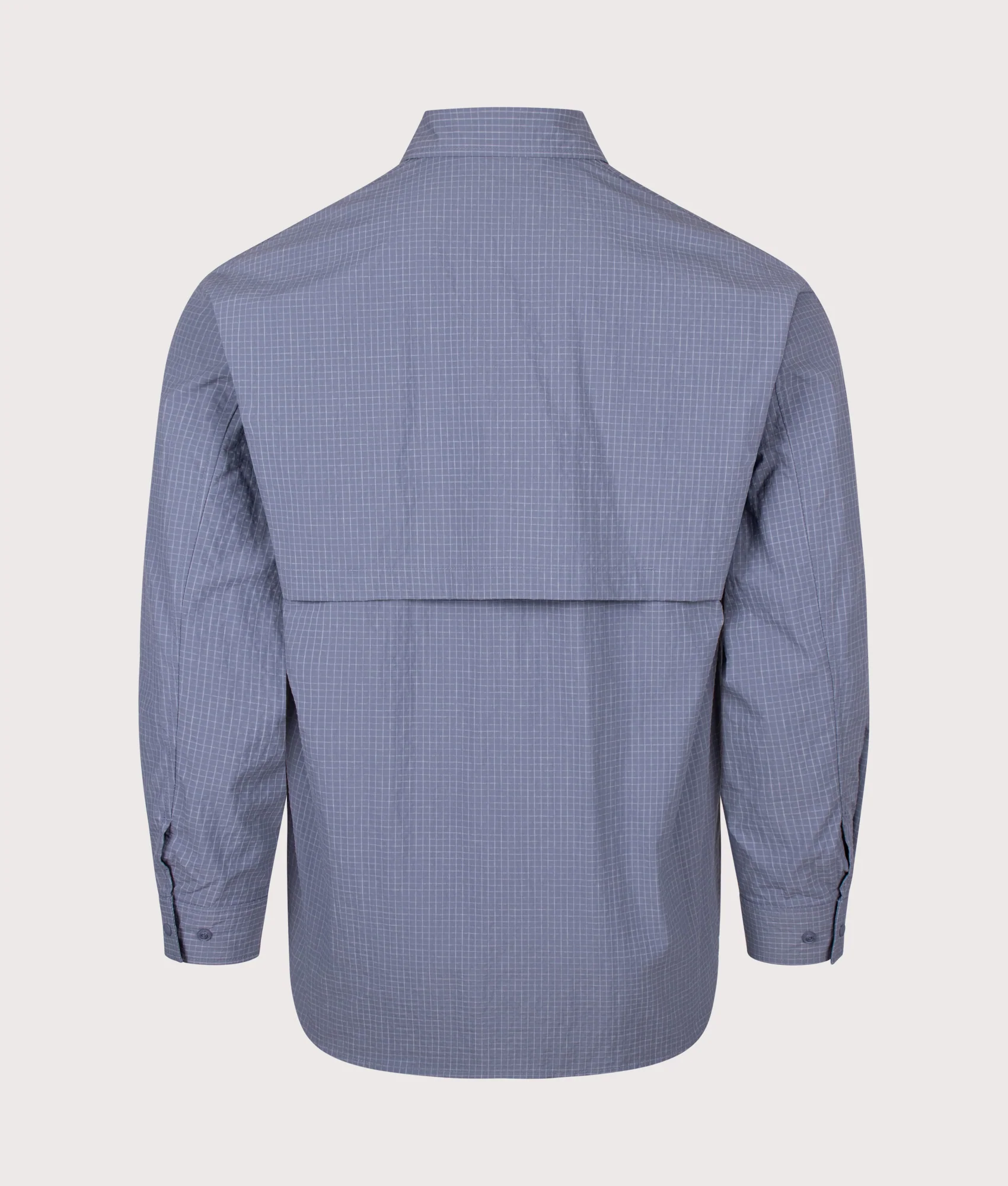 Snow Peak Relaxed Fit KASURI Ripstop Shirt 071 Light Blue