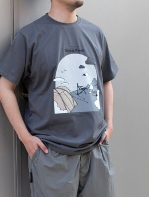 Snow Peak Camping Graphic T-Shirt Grey
