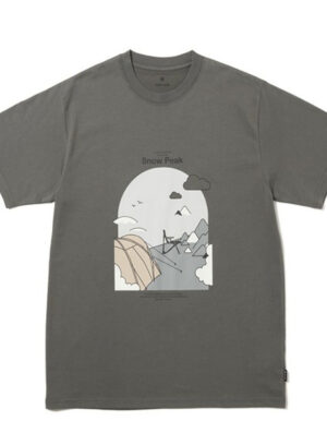 Snow Peak Camping Graphic T-Shirt Grey