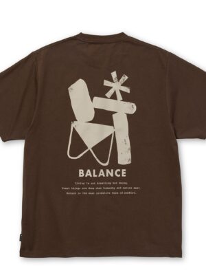 Snow Peak Elemental Balance T-Shirt Brown - Image 1
