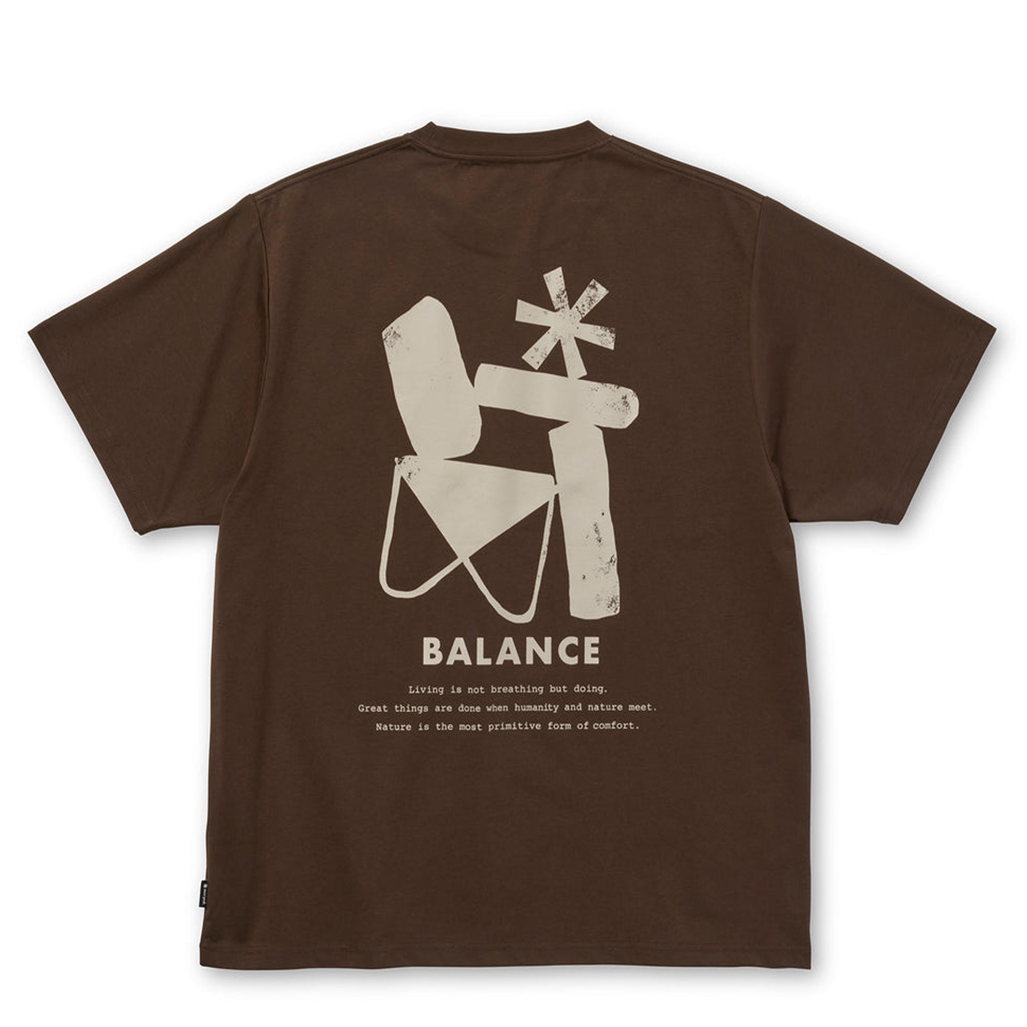 Snow Peak Elemental Balance T-Shirt Brown - Image 1