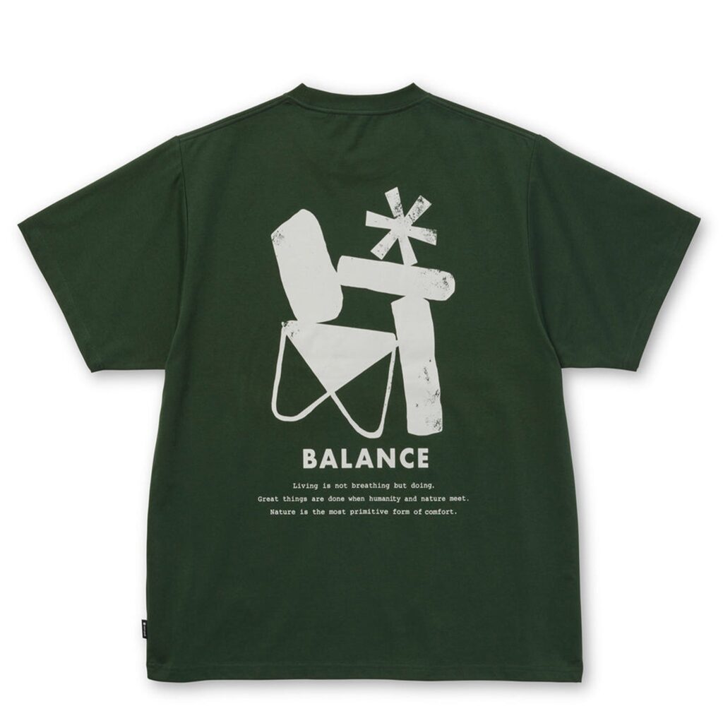 Snow Peak Elemental Balance T-Shirt Dark Green