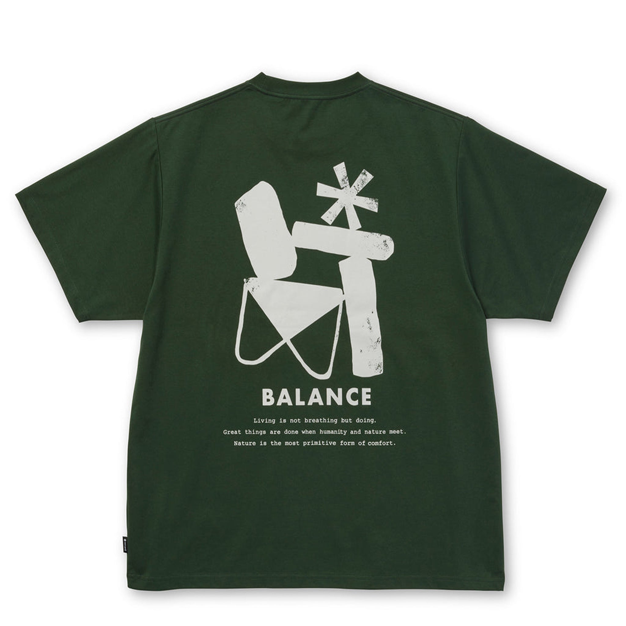 Snow Peak Elemental Balance T-Shirt Dark Green - Image 1