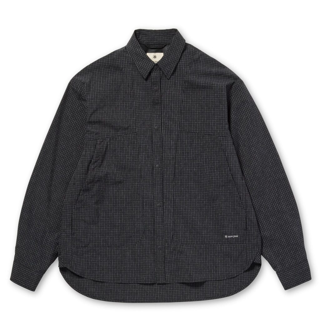Snow Peak Kasuri Ripstop Shirt Black